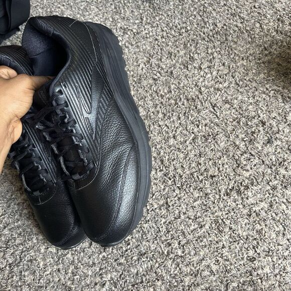 Brooks Addiction Walker Black Leather Walking Shoes Sneakers Size 13 NARROW B main image 9